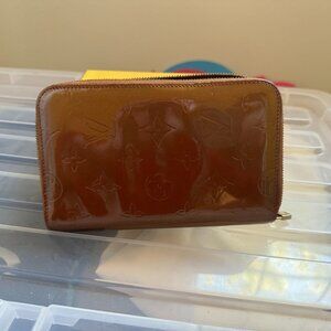 Vintage Louis Vuitton Vernis Wallet Bronze
